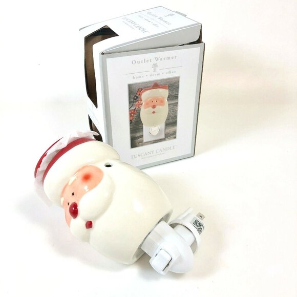 Tuscany Candle Outlet Warmer Christmas Santa Claus Night Light Plug In - Picture 7 of 12